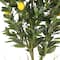 6ft. Artificial Lemon Tree in White Decorative Pot